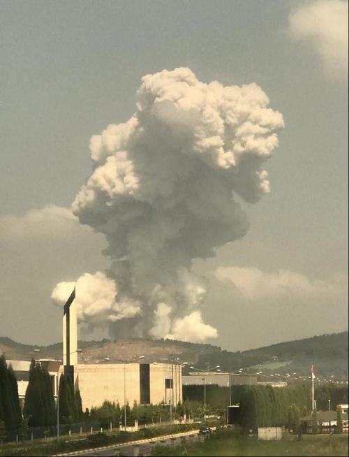 土耳其萨卡里亚一烟花爆竹厂发生爆炸近200名员工被困